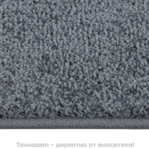 Килим с къс косъм, 160x230 см, антрацит