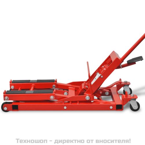 Червен хидравличен крик за мотор/АТВ, 680 кг