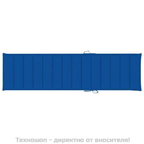 Шалте за шезлонг, кралско синьо, 200x50x3 см, Оксфорд плат