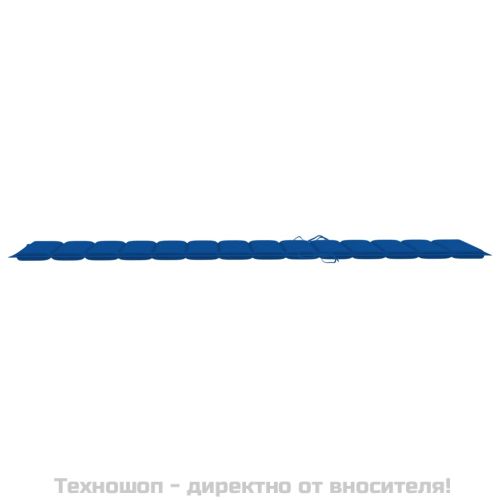 Шалте за шезлонг, кралско синьо, 200x50x3 см, Оксфорд плат