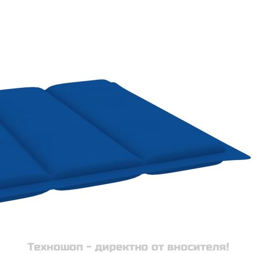 Шалте за шезлонг, кралско синьо, 200x50x3 см, Оксфорд плат