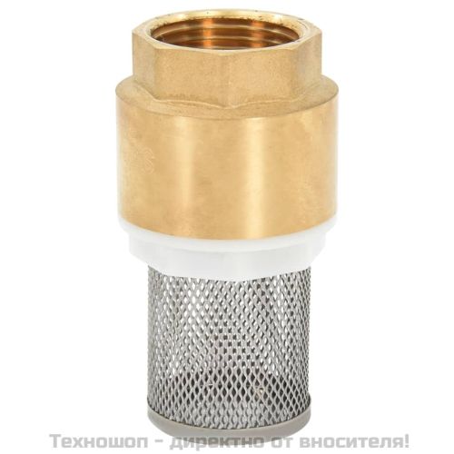 Смукателен маркуч с месингови съединители черен 1,1" 4 м PVC