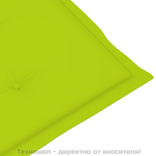 Градински накланящи се столове 4 бр с възглавници акация масив