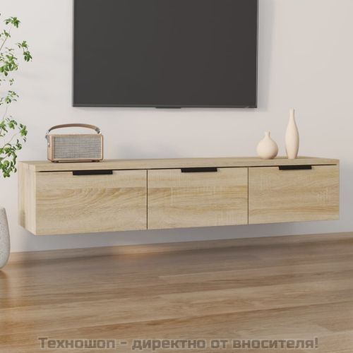 Стенен шкаф, дъб сонома, 102x30x20см, инженерно дърво