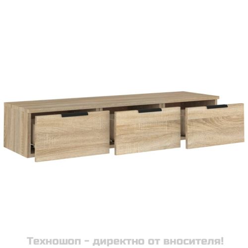 Стенен шкаф, дъб сонома, 102x30x20см, инженерно дърво