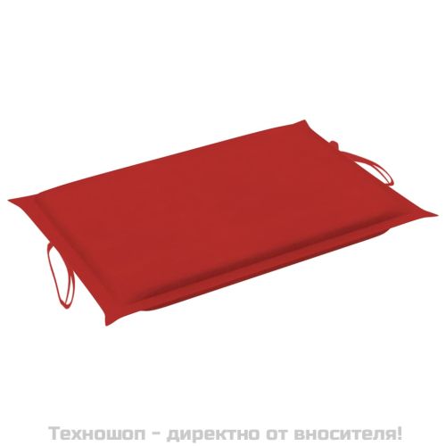Шалте за шезлонг, червено, 186x58x4 см, Оксфорд плат