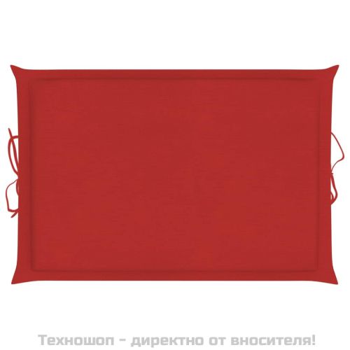 Шалте за шезлонг, червено, 186x58x4 см, Оксфорд плат