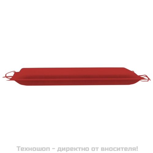 Шалте за шезлонг, червено, 186x58x4 см, Оксфорд плат