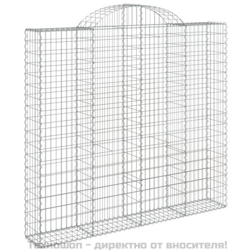 Габионни кошници арка 5 бр 200x50x180/200 см поцинковано желязо