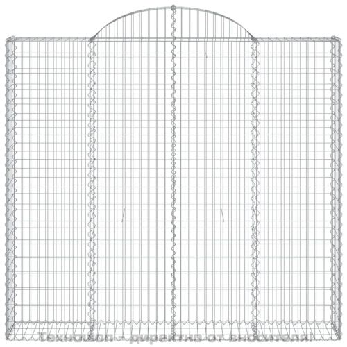 Габионни кошници арка 8 бр 200x50x180/200 см поцинковано желязо