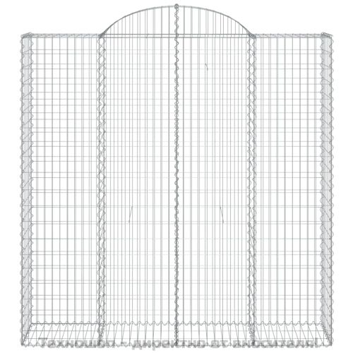 Габионни кошници арка 2 бр 200x50x200/220 см поцинковано желязо