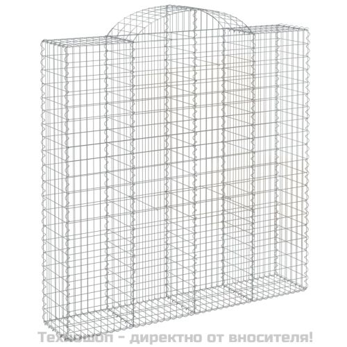 Габионни кошници арка 3 бр 200x50x200/220 см поцинковано желязо