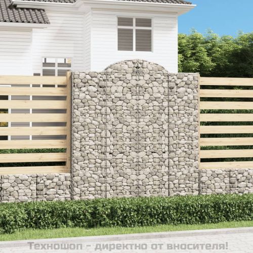 Габионни кошници арка 4 бр 200x50x220/240 см поцинковано желязо