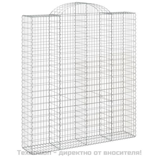 Габионни кошници арка 4 бр 200x50x220/240 см поцинковано желязо