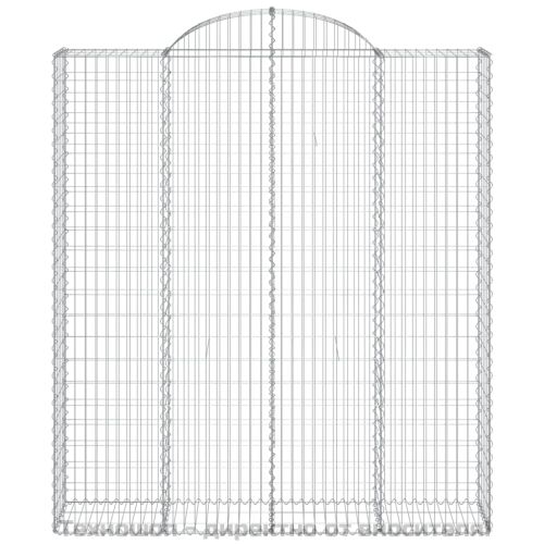 Габионни кошници арка 4 бр 200x50x220/240 см поцинковано желязо