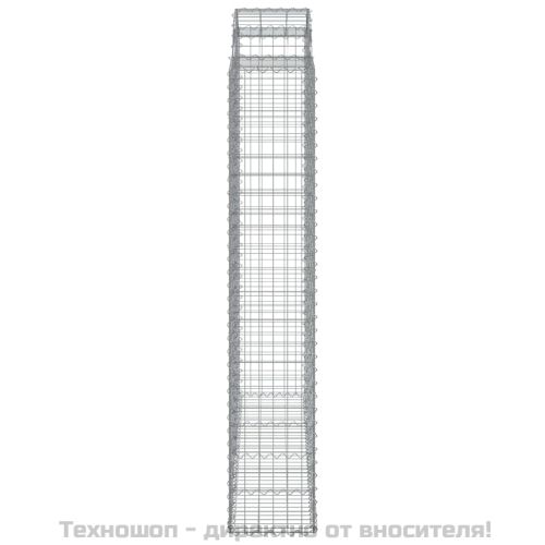 Габионни кошници арка 4 бр 200x50x220/240 см поцинковано желязо