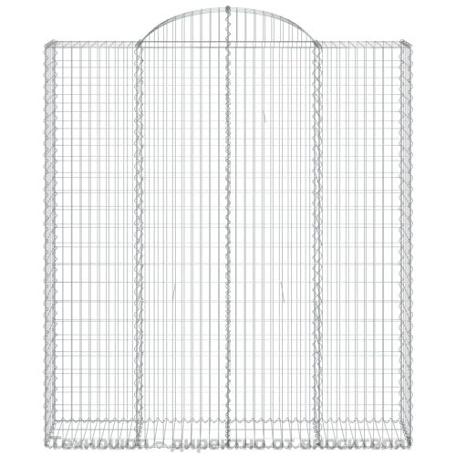 Габионни кошници арка 2 бр 200x50x220/240 см поцинковано желязо