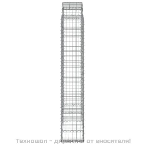 Габионни кошници арка 2 бр 200x50x220/240 см поцинковано желязо
