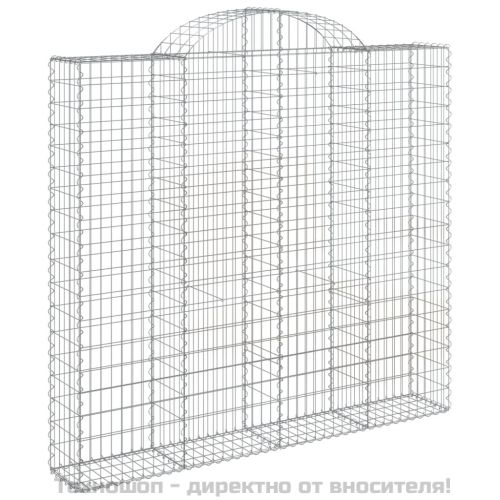 Габионни кошници арка 4 бр 200x50x180/200 см поцинковано желязо