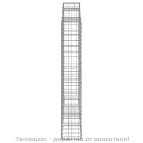 Габионни кошници арка 4 бр 200x50x180/200 см поцинковано желязо