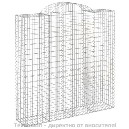 Габионни кошници арка 8 бр 200x50x200/220 см поцинковано желязо