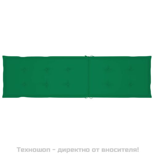 Градински шезлонг подложка за крака и възглавница акация масив