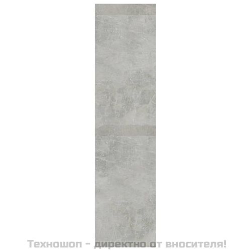 Гардероб с чекмеджета бетонно сив 50x50x200 см инженерно дърво