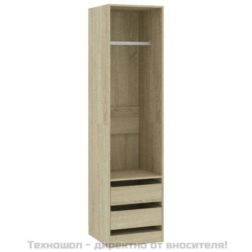 Гардероб с чекмеджета дъб сонома 50x50x200 см инженерно дърво