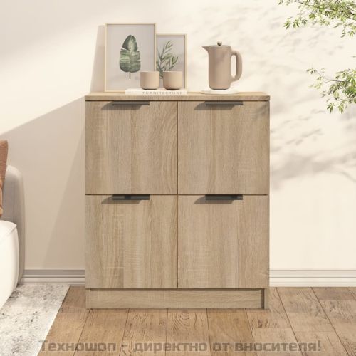 Сайдборд, сонома дъб, 60x30x70 см, инженерно дърво