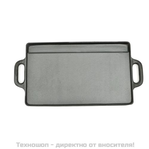 Чугунена плоча за печене с две лица, 50x23 см