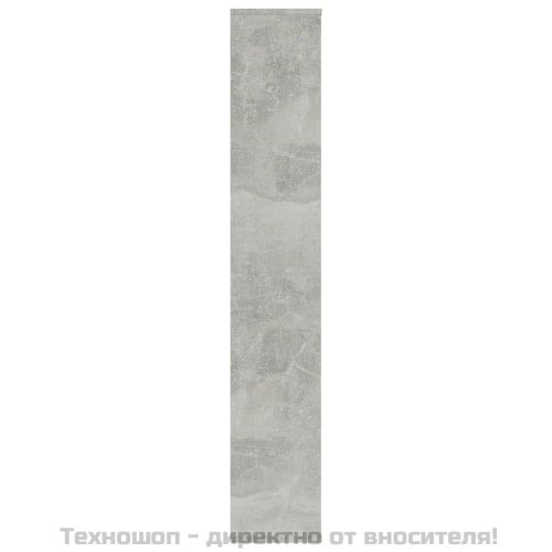 Разделител за стая, бетонно сив, 100x24x140 см, инженерно дърво