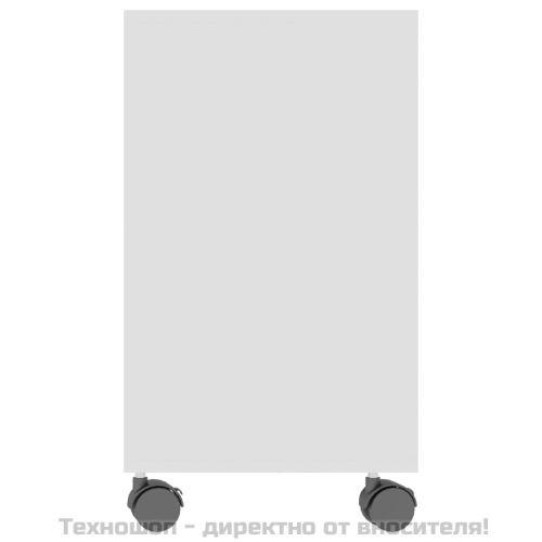 Странична маса, бяла, 70x35x55 см, инженерна дървесина