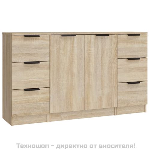 Сайдборди, 3 бр, сонома дъб,инженерно дърво