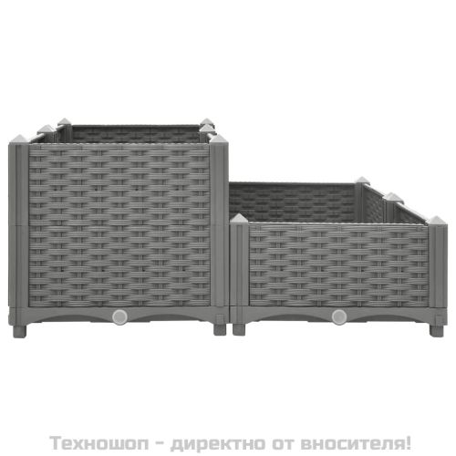Повдигната леха, 80x80x38 см, полипропилен