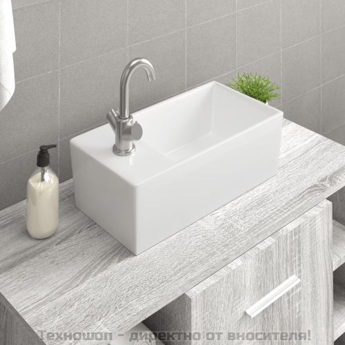 Мивка бяла 48x25x15 см керамика