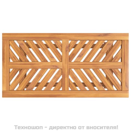 Градински лаундж комплект от 2 части, акациево дърво масив