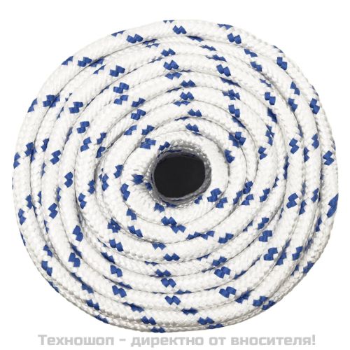 Въже за лодка бяло 12 мм 100 м полипропилен