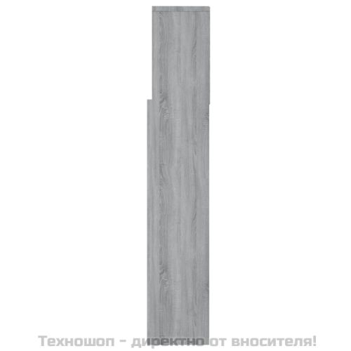Табла за легло тип шкаф, сив сонома, 160x19x103,5 см