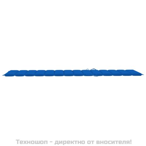 Шалте за шезлонг, кралско синьо, 200x70x3 см, Оксфорд плат