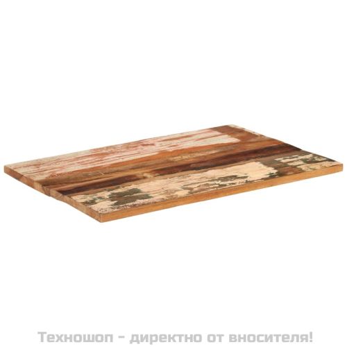 Правоъгълен плот за маса, 60x90 см, 25-27 мм, регенериран масив