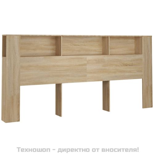 Табла за легло тип шкаф, дъб сонома, 220x18,5x104,5 см