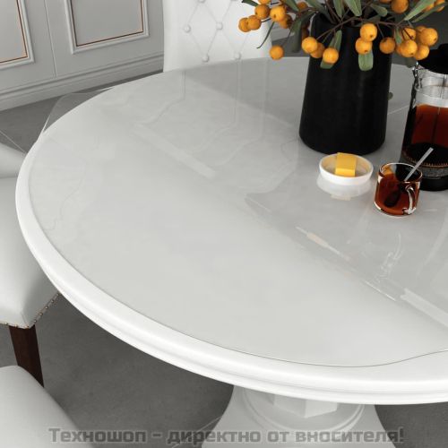 Протектор за маса, прозрачен, Ø 90 см, 1,6 мм, PVC