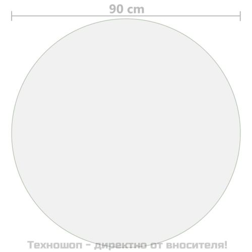 Протектор за маса, прозрачен, Ø 90 см, 1,6 мм, PVC