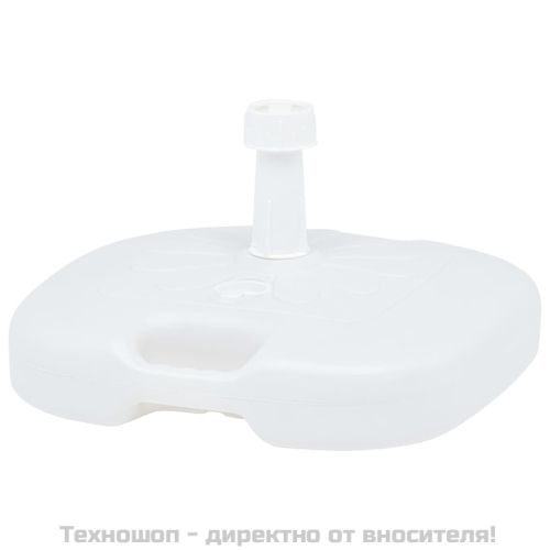 Основа за чадър, за пясък/вода, 16 л, бяла, пластмаса