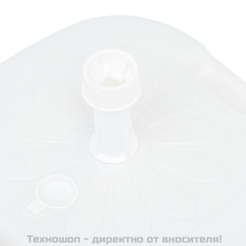 Основа за чадър, за пясък/вода, 16 л, бяла, пластмаса