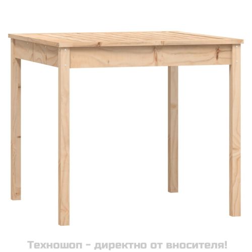 Градински бистро комплект от 3 части, бор масив