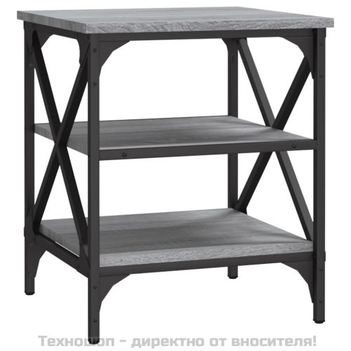 Странични маси, 2 бр, сив сонома, 40x42x50 см, инженерно дърво