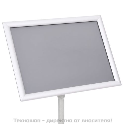 A3 постер борд на стойка, сребрист, алуминиева сплав