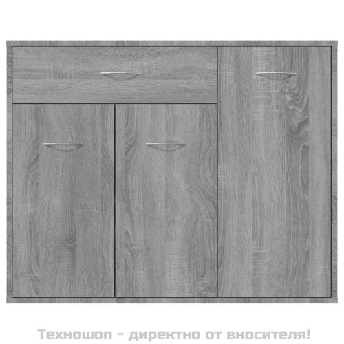Сайдборд, сив сонома, 88x30x70 см, инженерно дърво