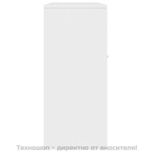 Бюфет, бял, 88x30x70 см, инженерно дърво